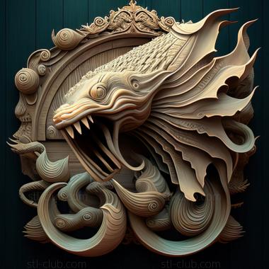 3D model st sea monster (STL)